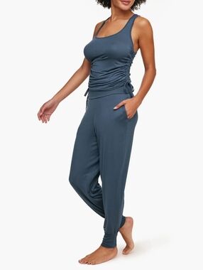 Victoria's Secret Blue Tank & Jogger Sleep Set LARGE